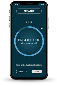 Redlight breathing exercise screen b